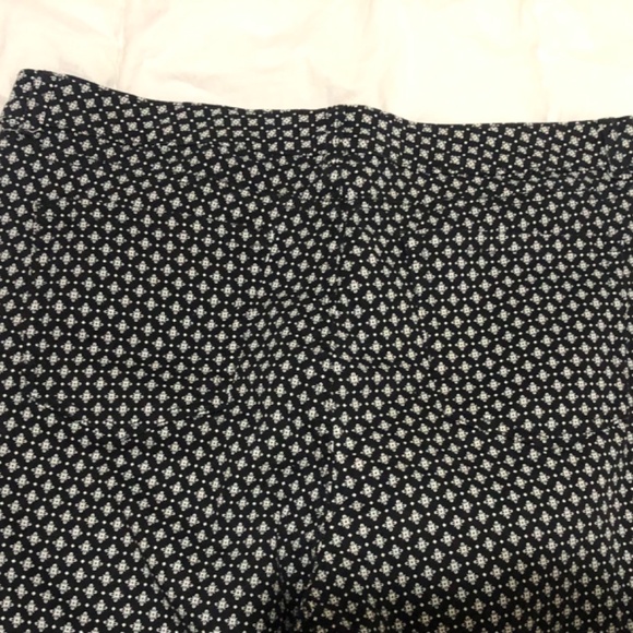 Charter club 14 Lexington straight leg fleur de lis jean black white - Picture 3 of 3